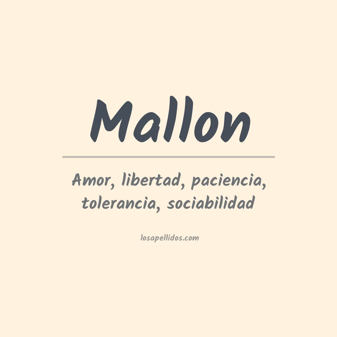 Apellido Mallon