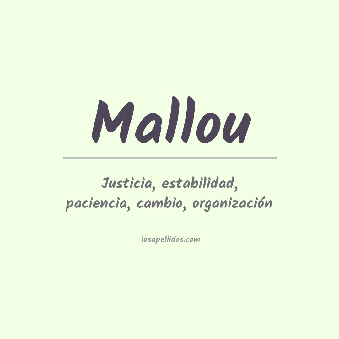 Apellido Mallou