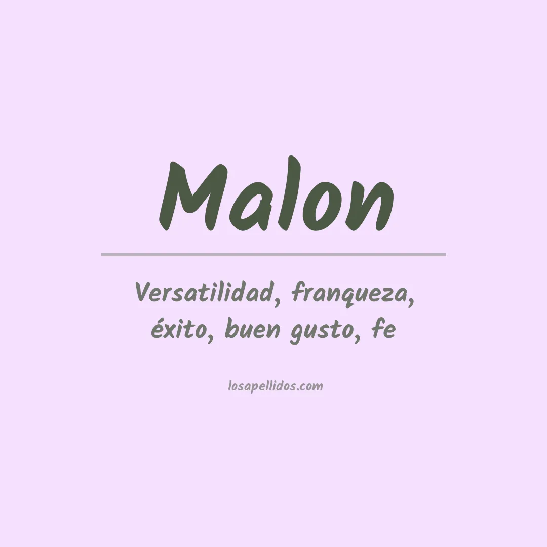 Apellido Malon