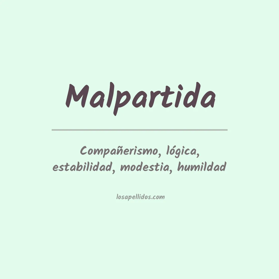 Apellido Malpartida