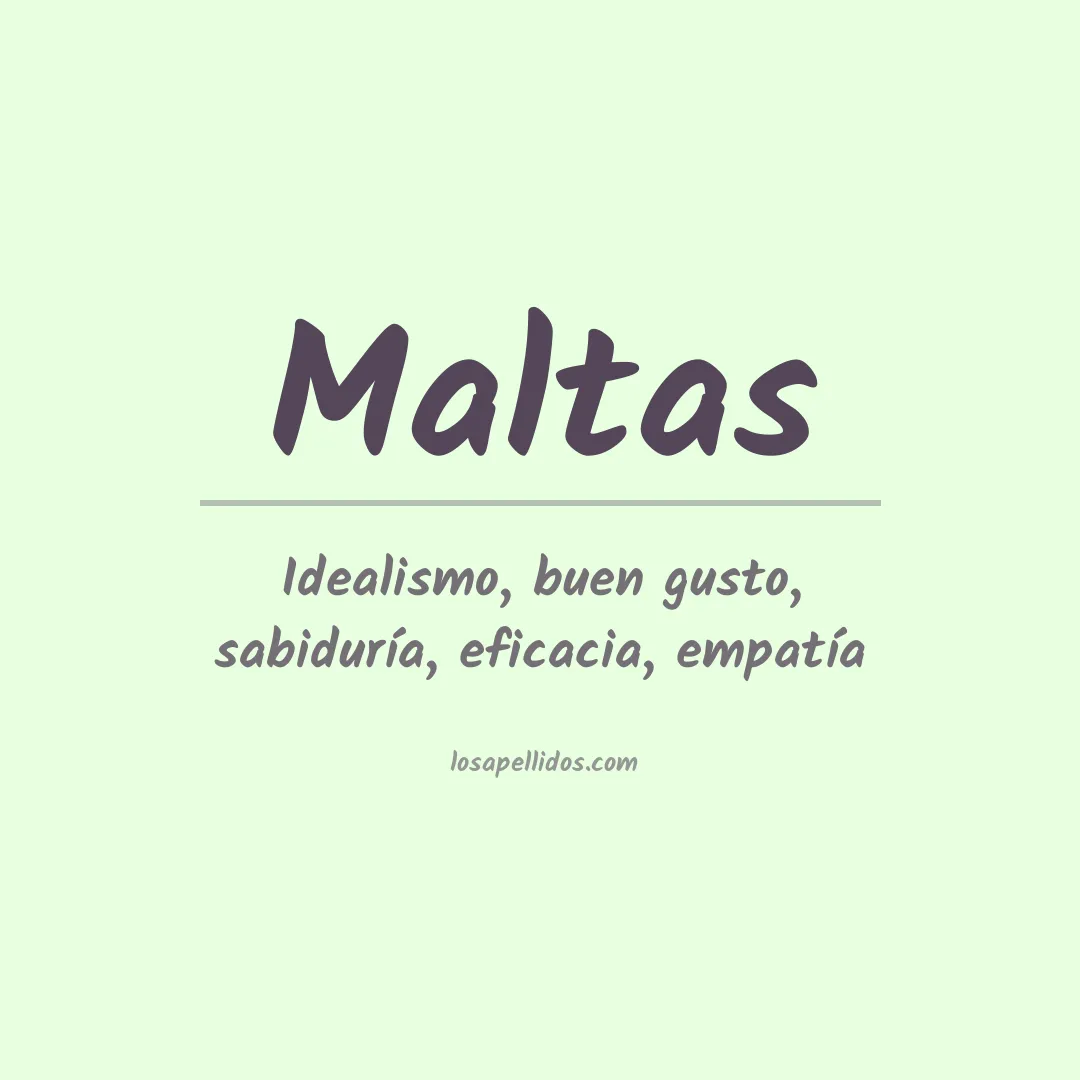 Apellido Maltas