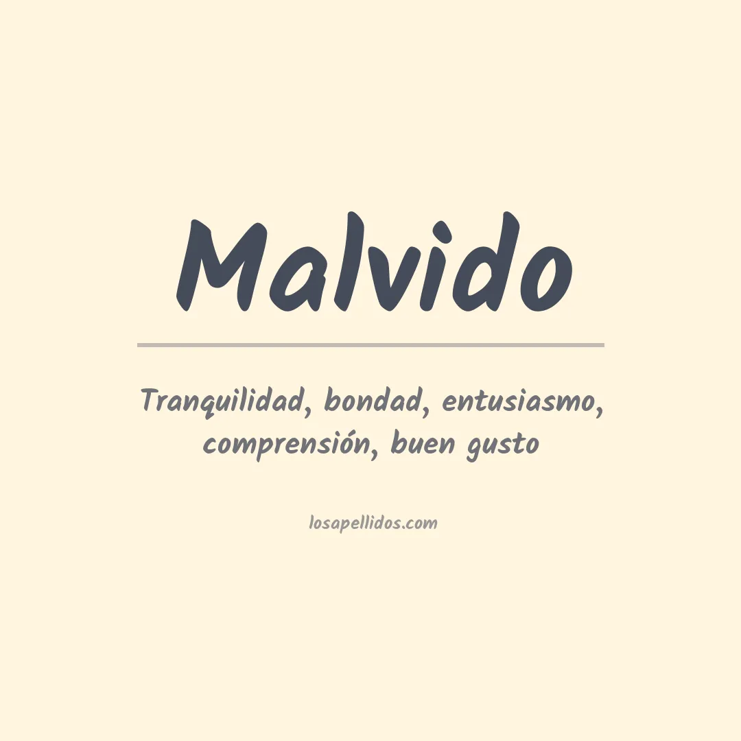 Significado del Apellido Malvido