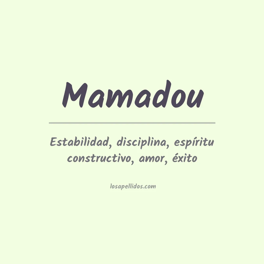 Apellido Mamadou