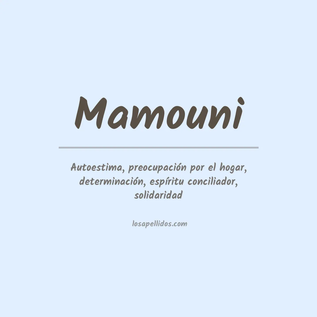 Apellido Mamouni