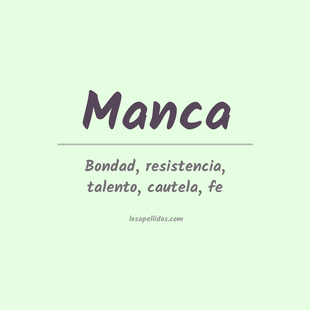 Apellido Manca