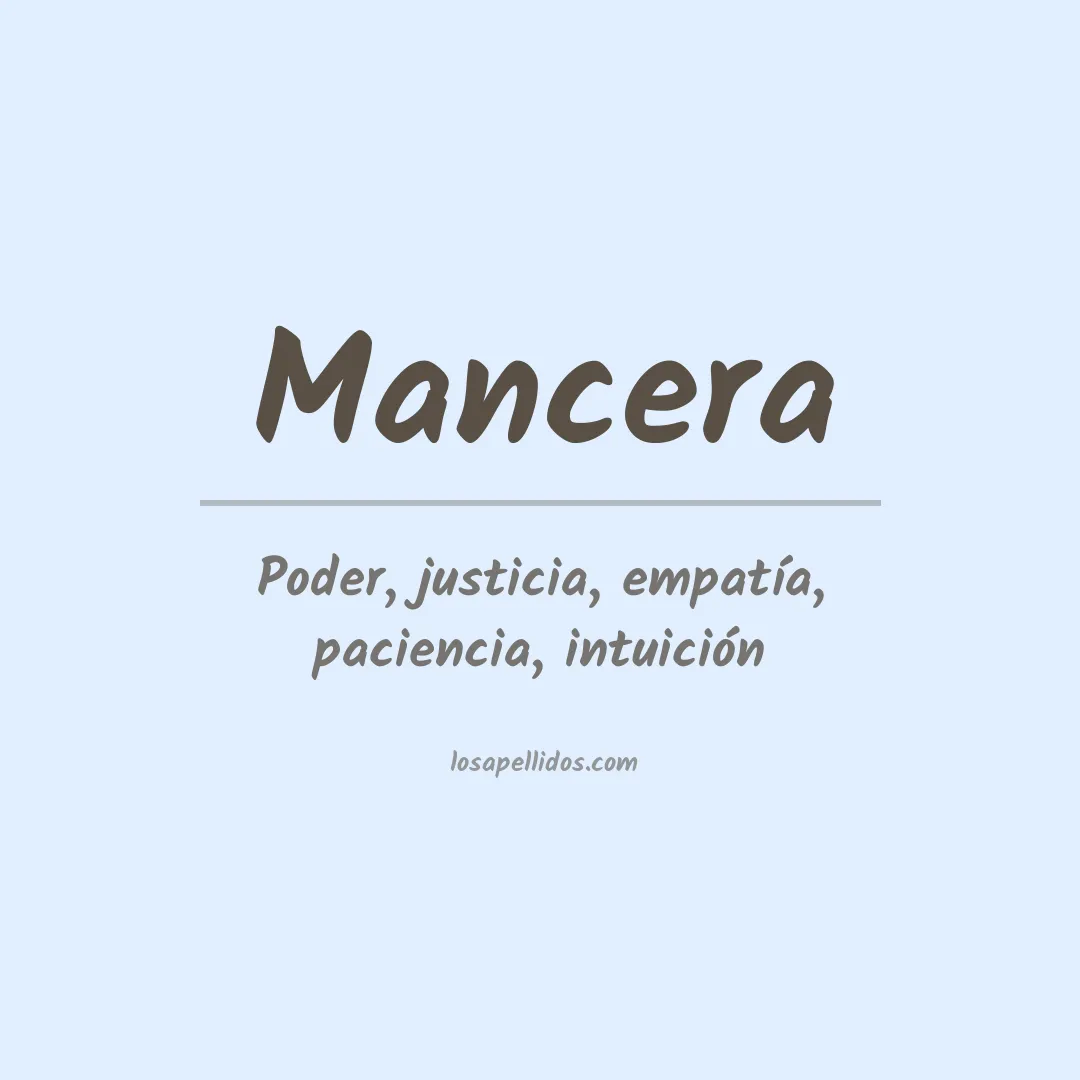 Apellido Mancera