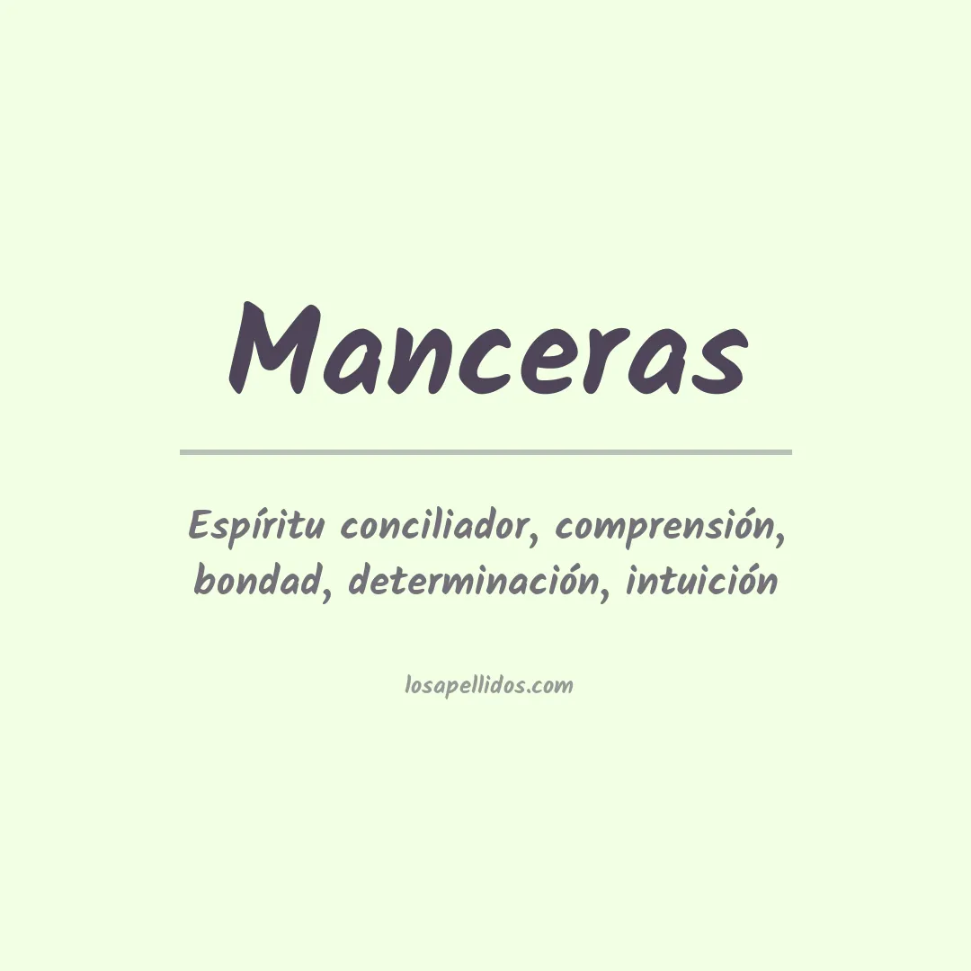 Significado del Apellido Manceras