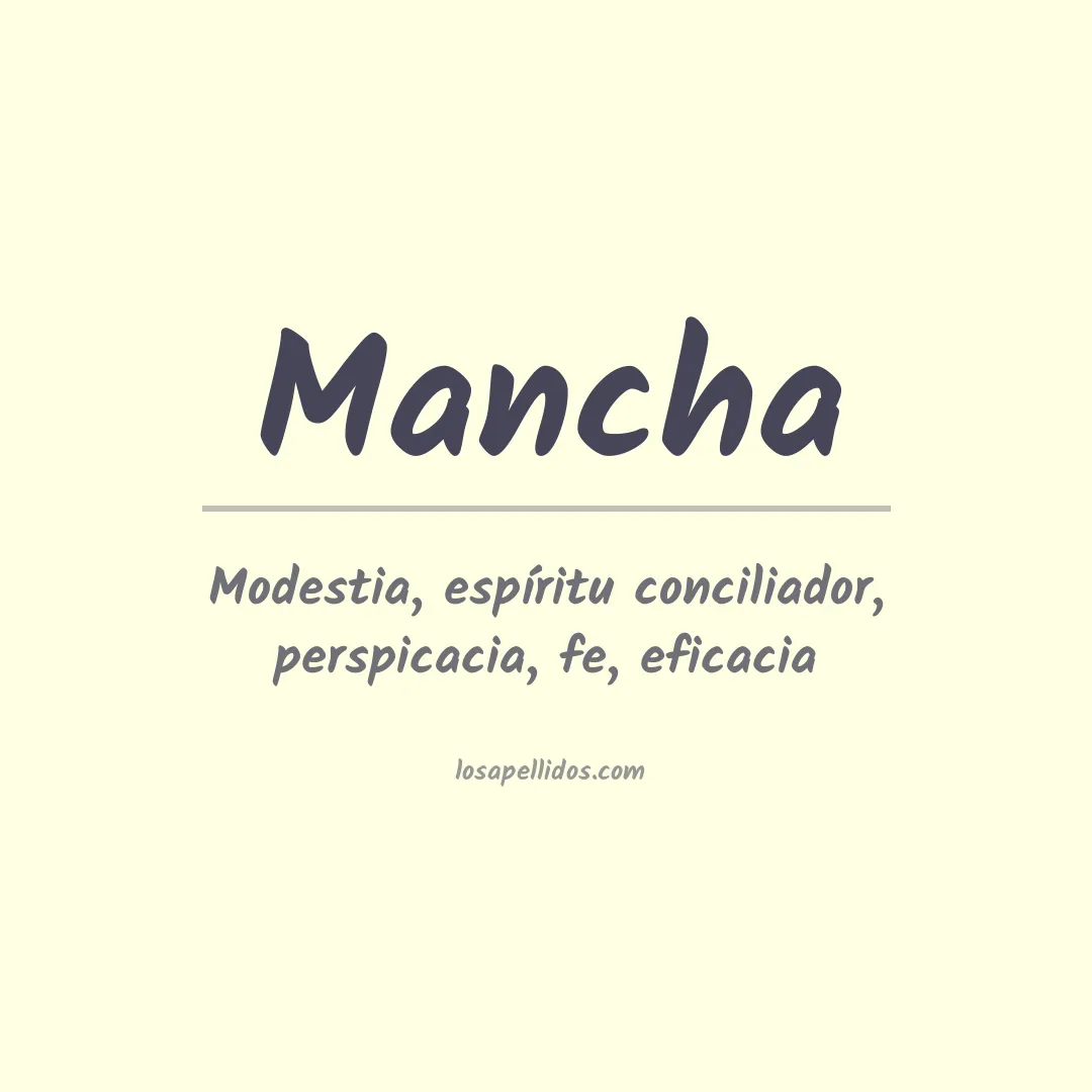 Apellido Mancha