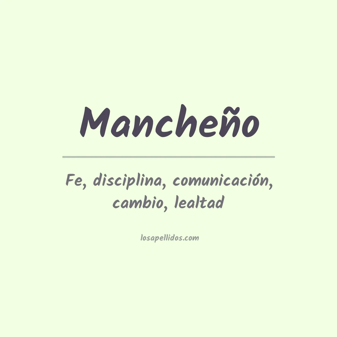 Apellido Mancheño