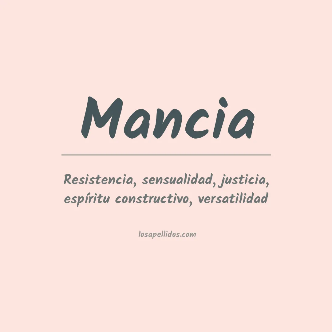 Apellido Mancia