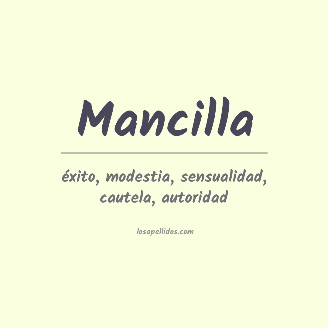 Apellido Mancilla
