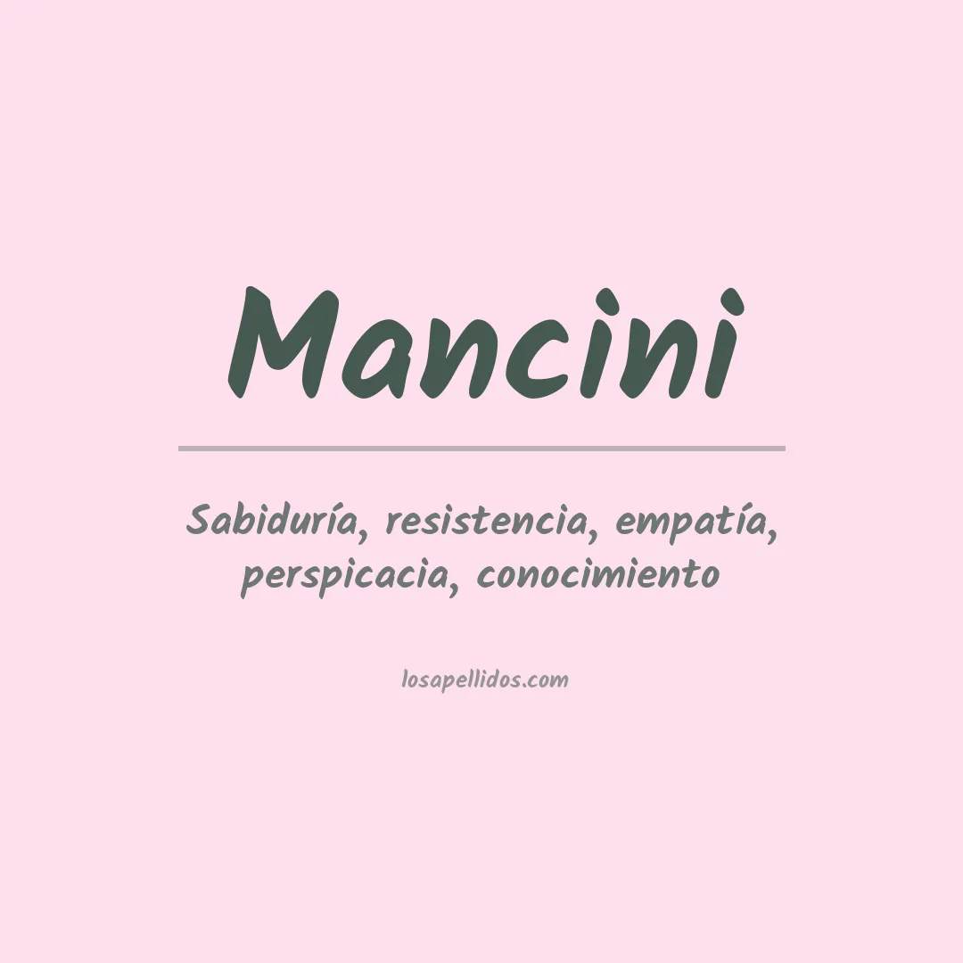 Apellido Mancini
