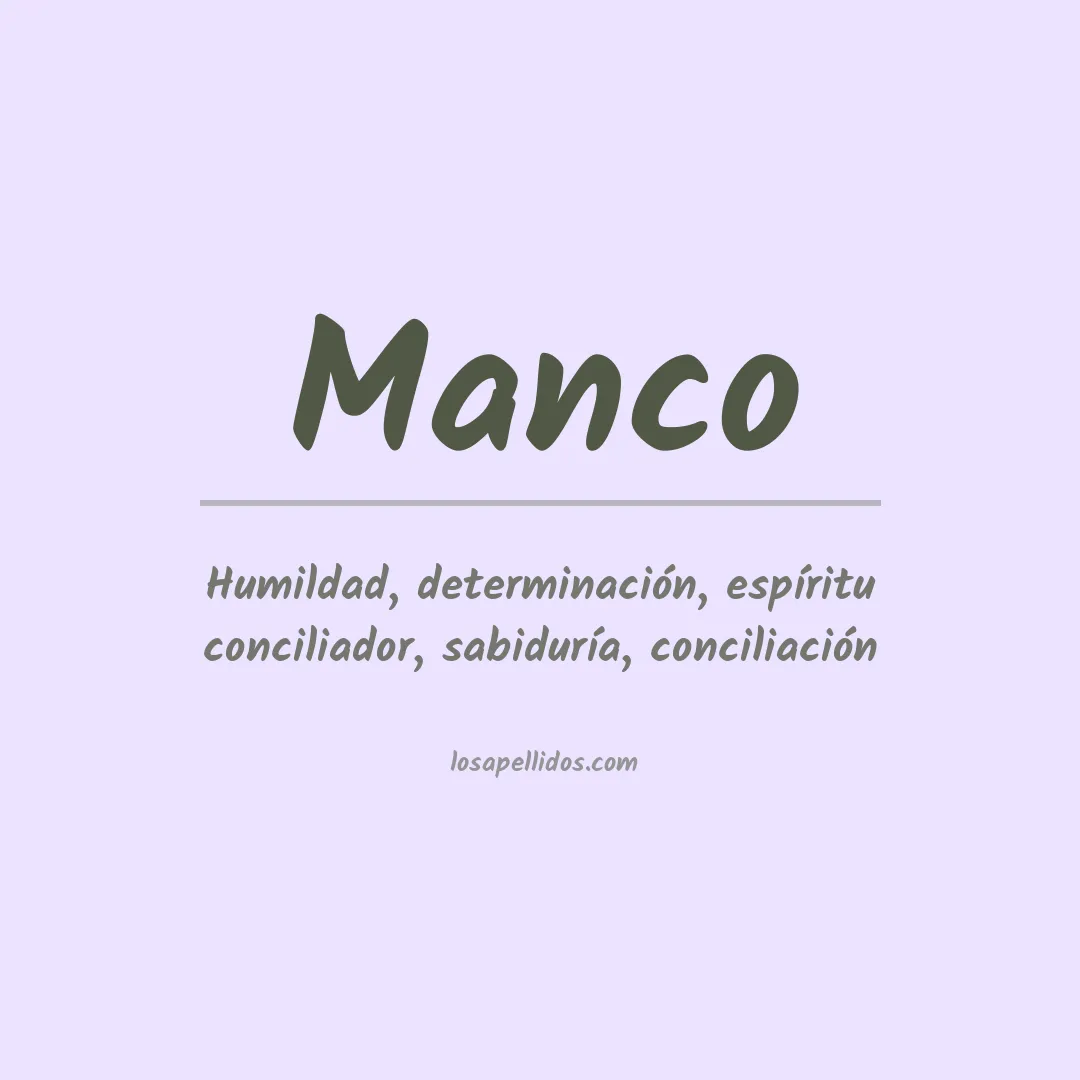 Apellido Manco