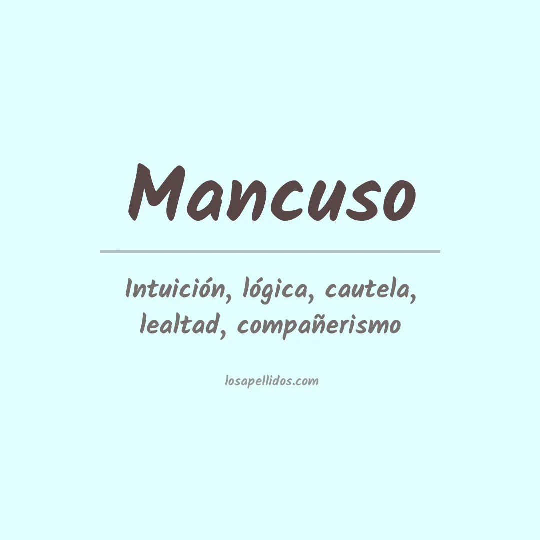 Apellido Mancuso