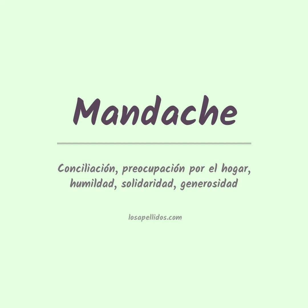 Apellido Mandache