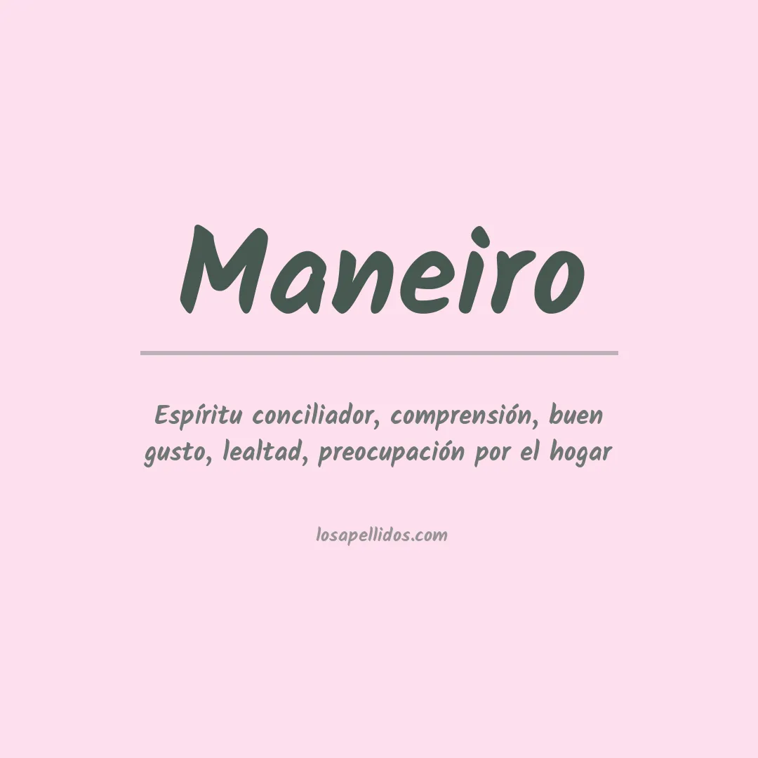 Apellido Maneiro