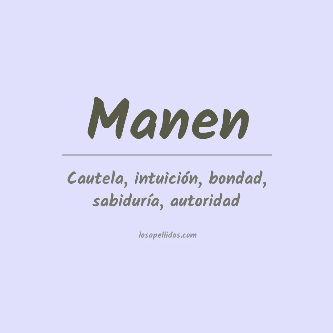 Apellido Manen