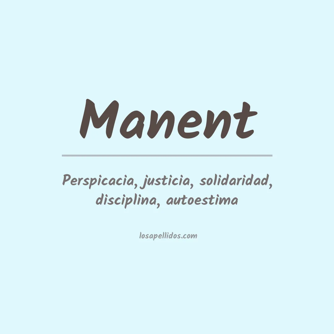 Apellido Manent