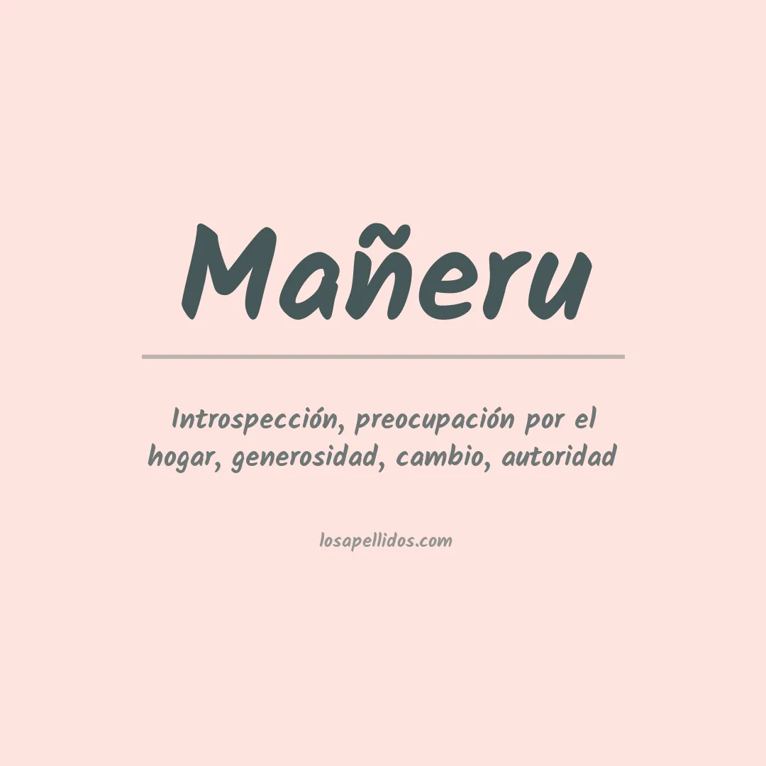 Apellido Mañeru