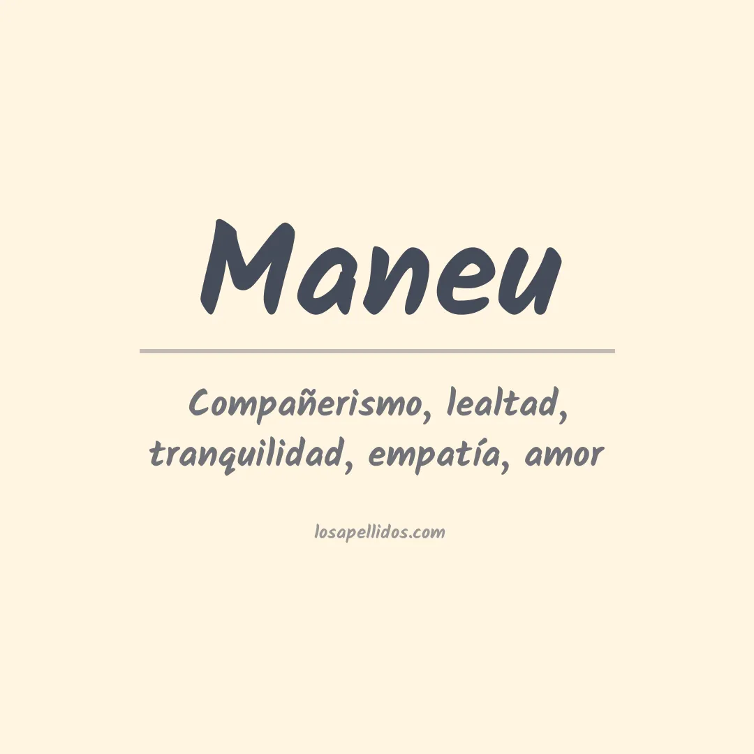 Apellido Maneu