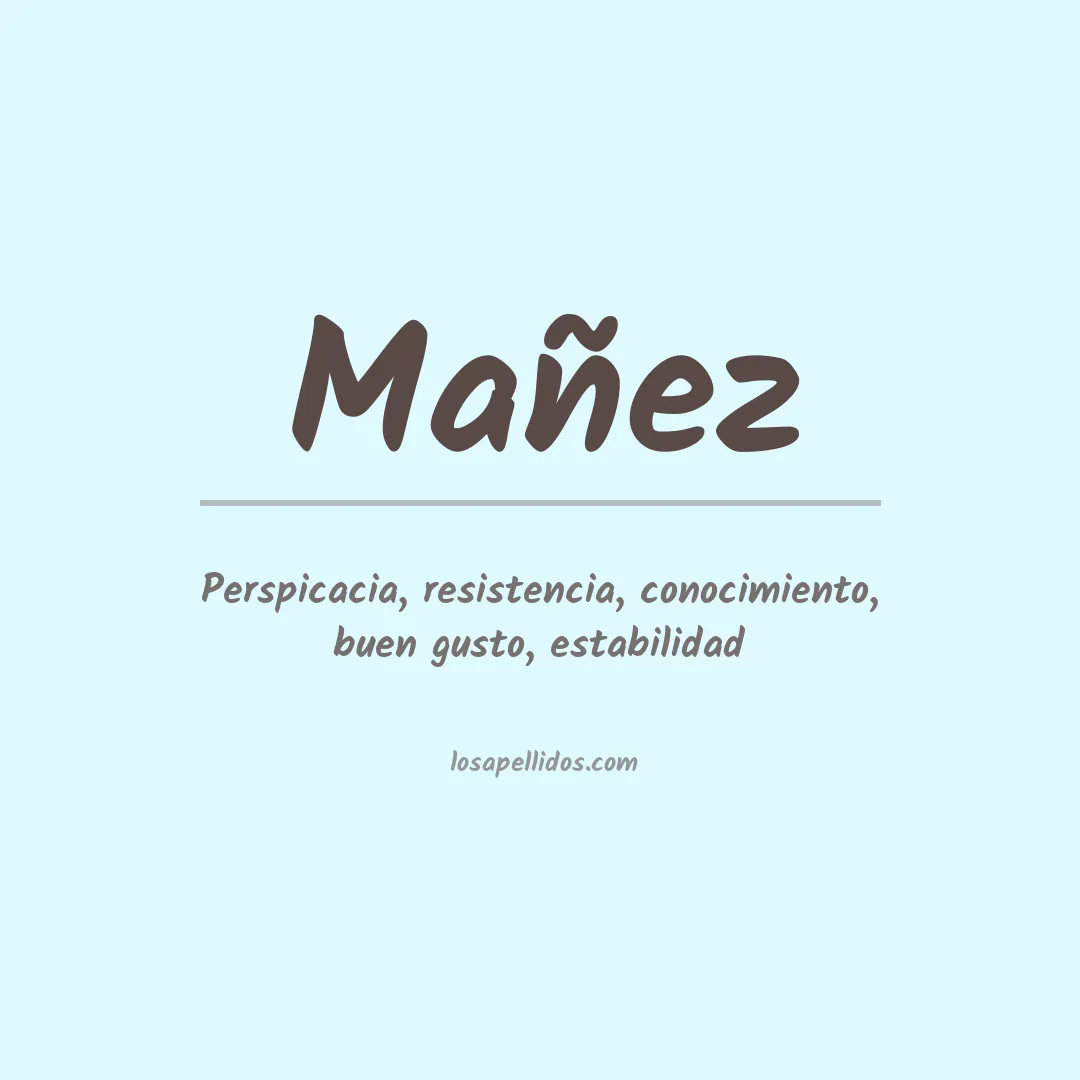 Apellido Mañez