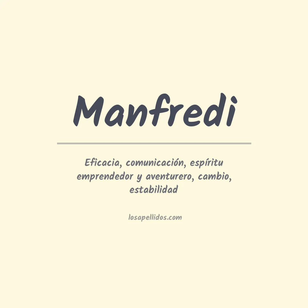 Apellido Manfredi
