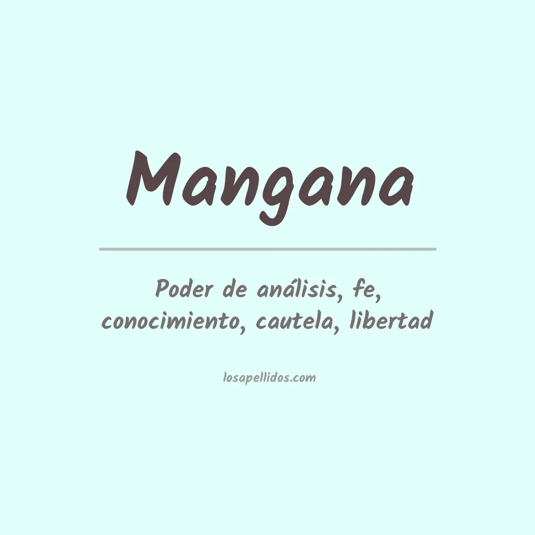 Apellido Mangana