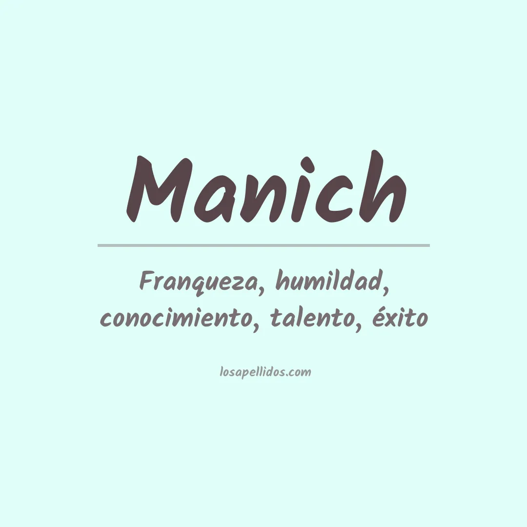 Apellido Manich