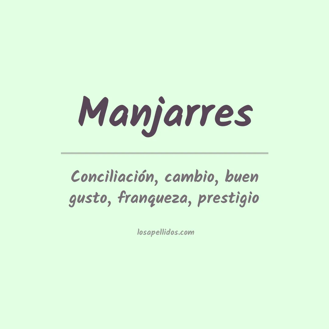 Apellido Manjarrés