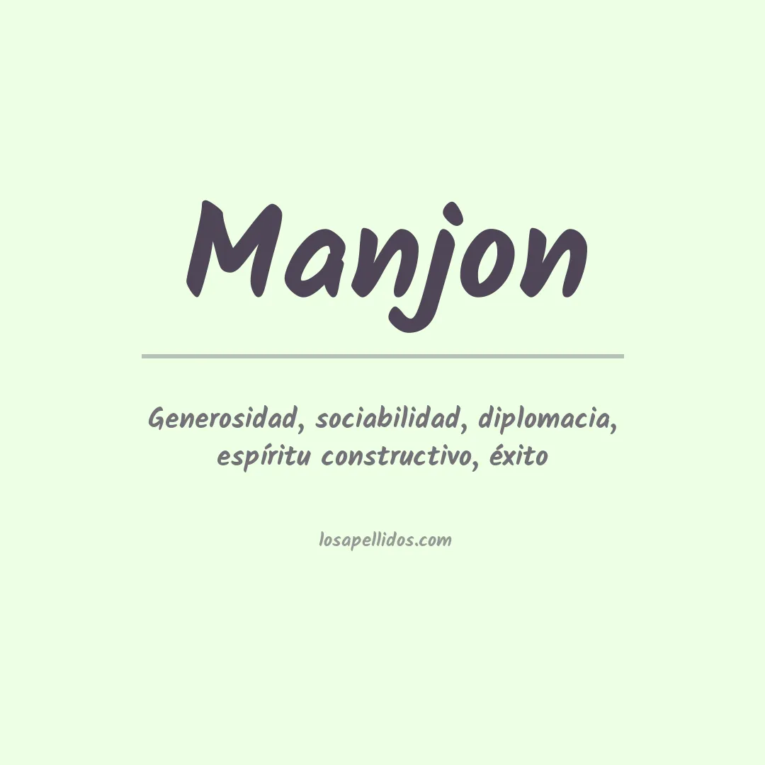 Apellido Manjón