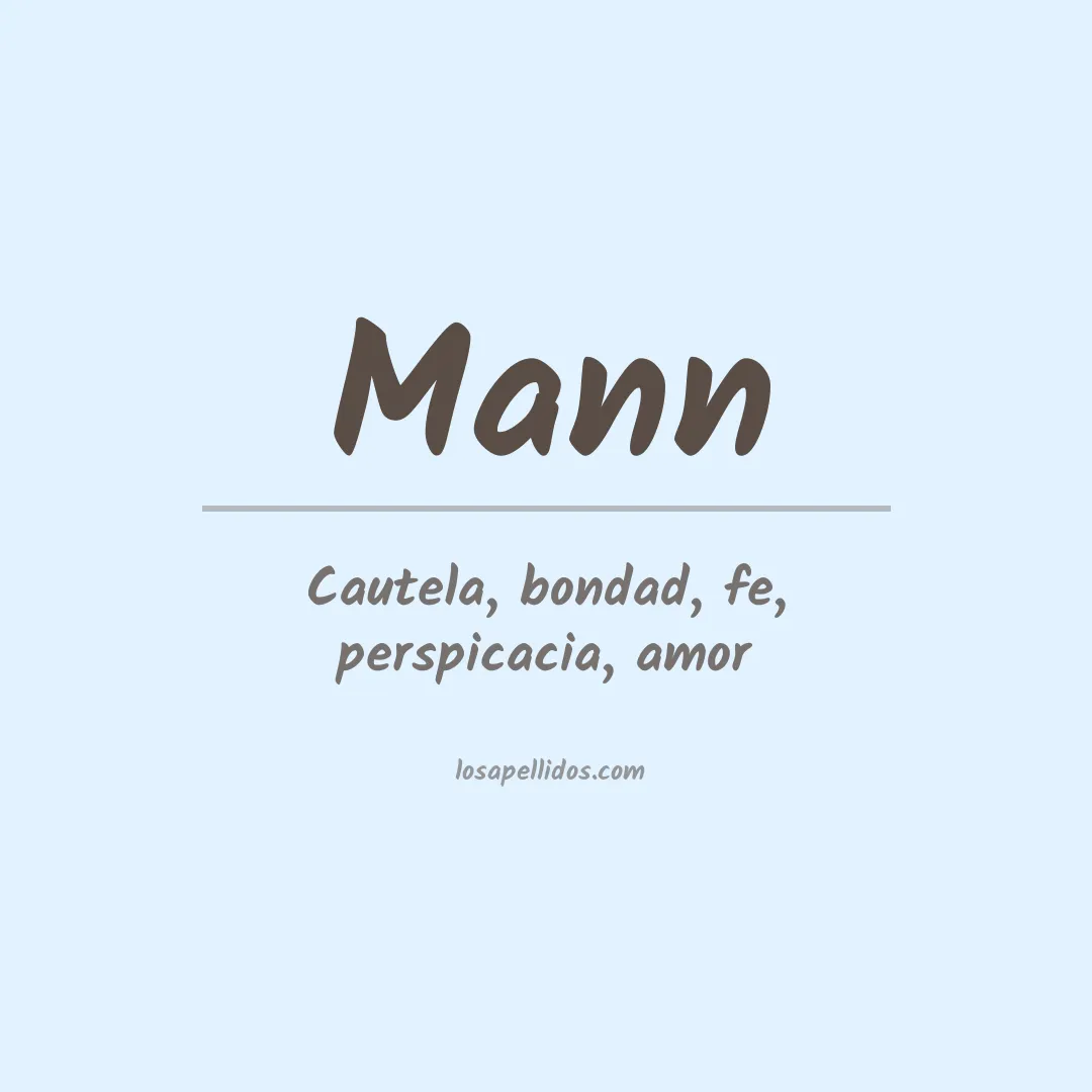 Apellido Mann