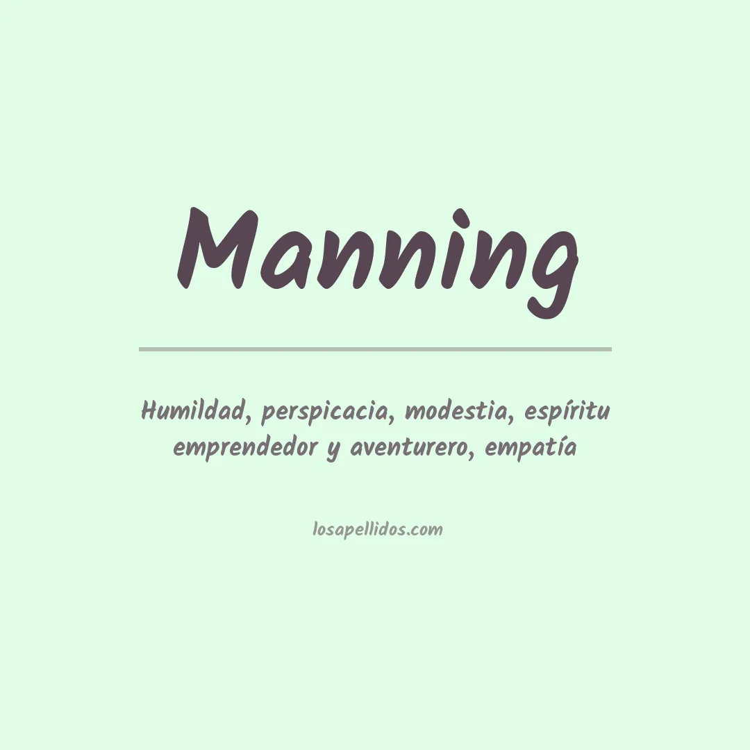 Apellido Manning