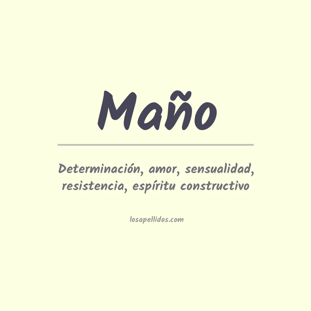 Apellido Maño