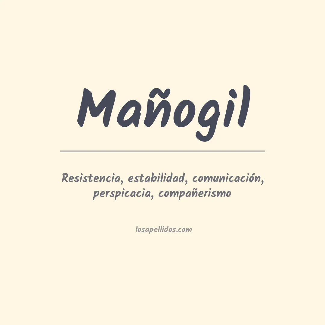 Apellido Mañogil