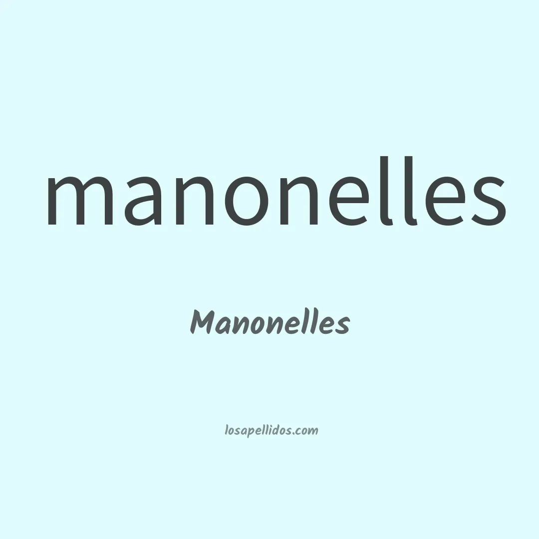 Manonelles en chino