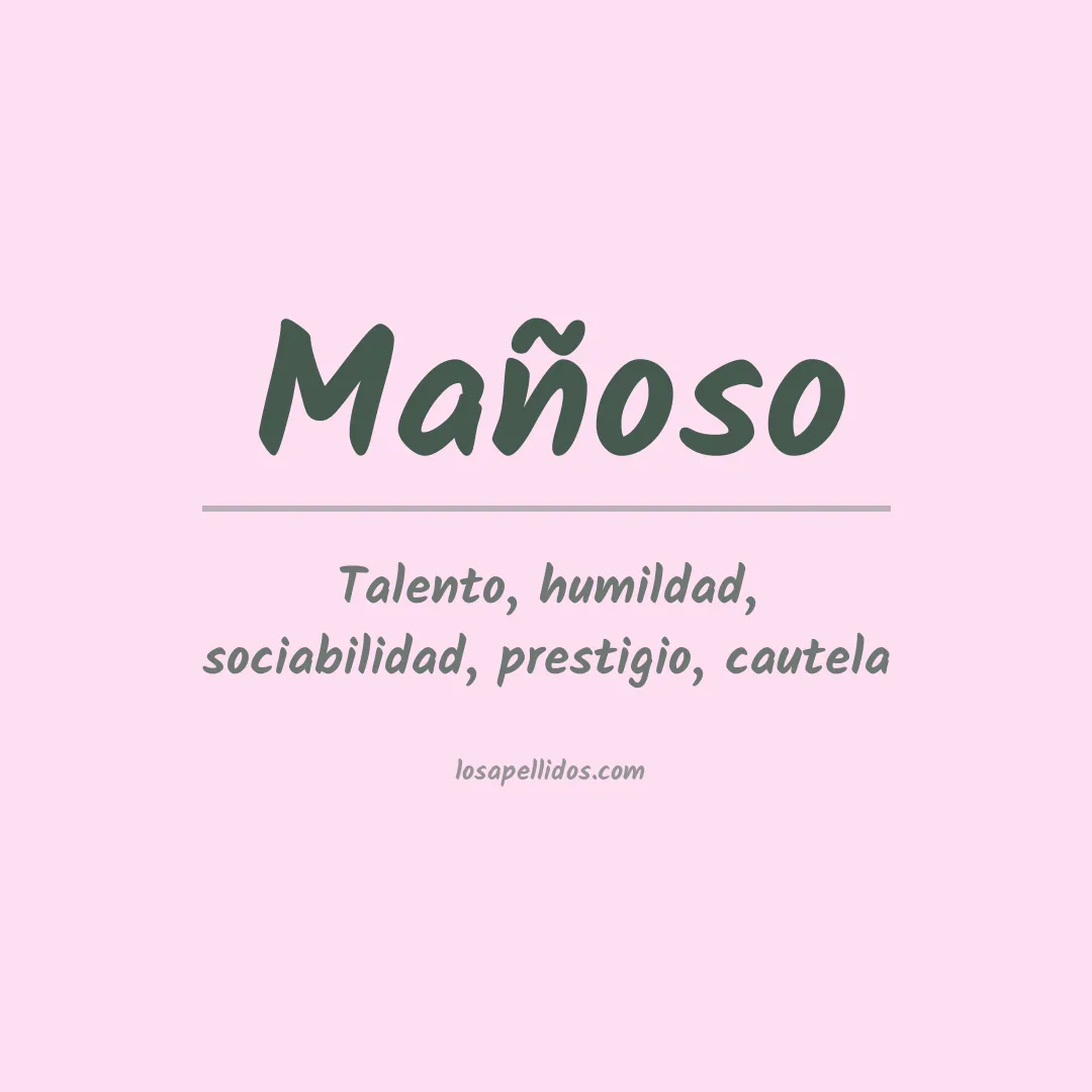 Apellido Mañoso