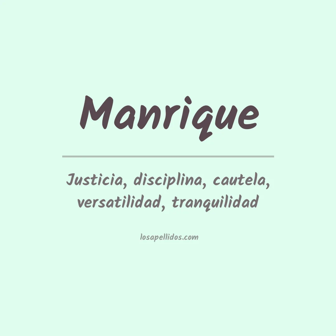 Apellido Manrique