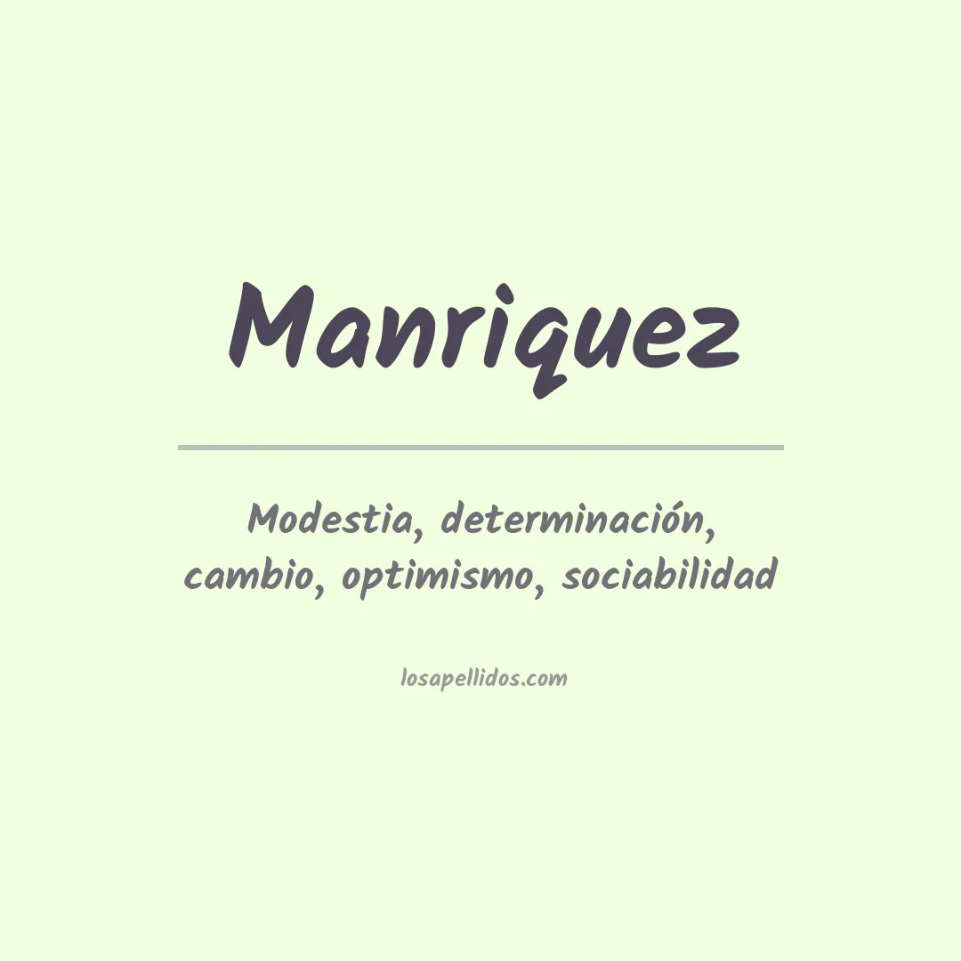Apellido Manríquez