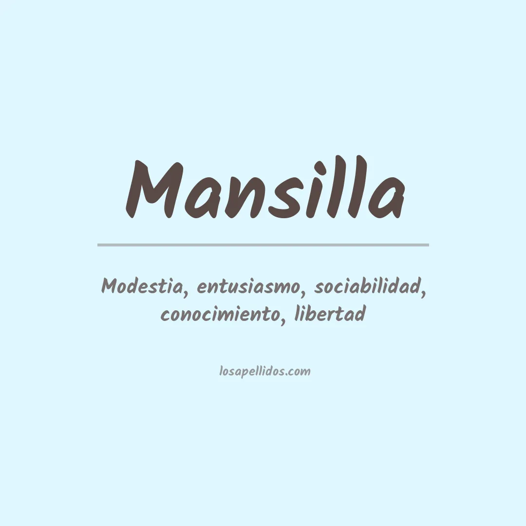 Apellido Mansilla