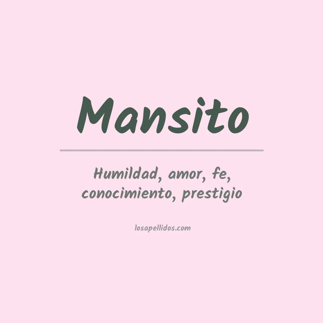 Apellido Mansito