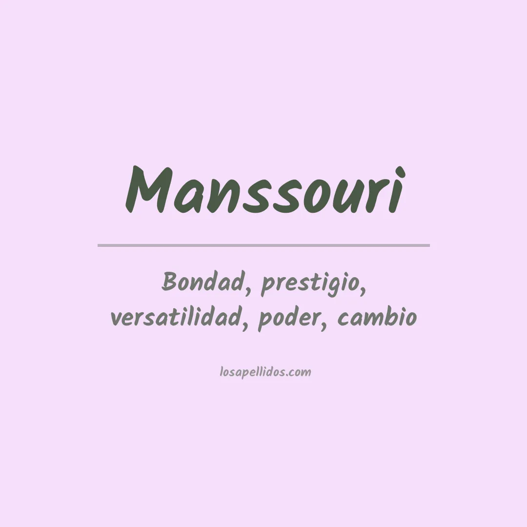 Apellido Manssouri