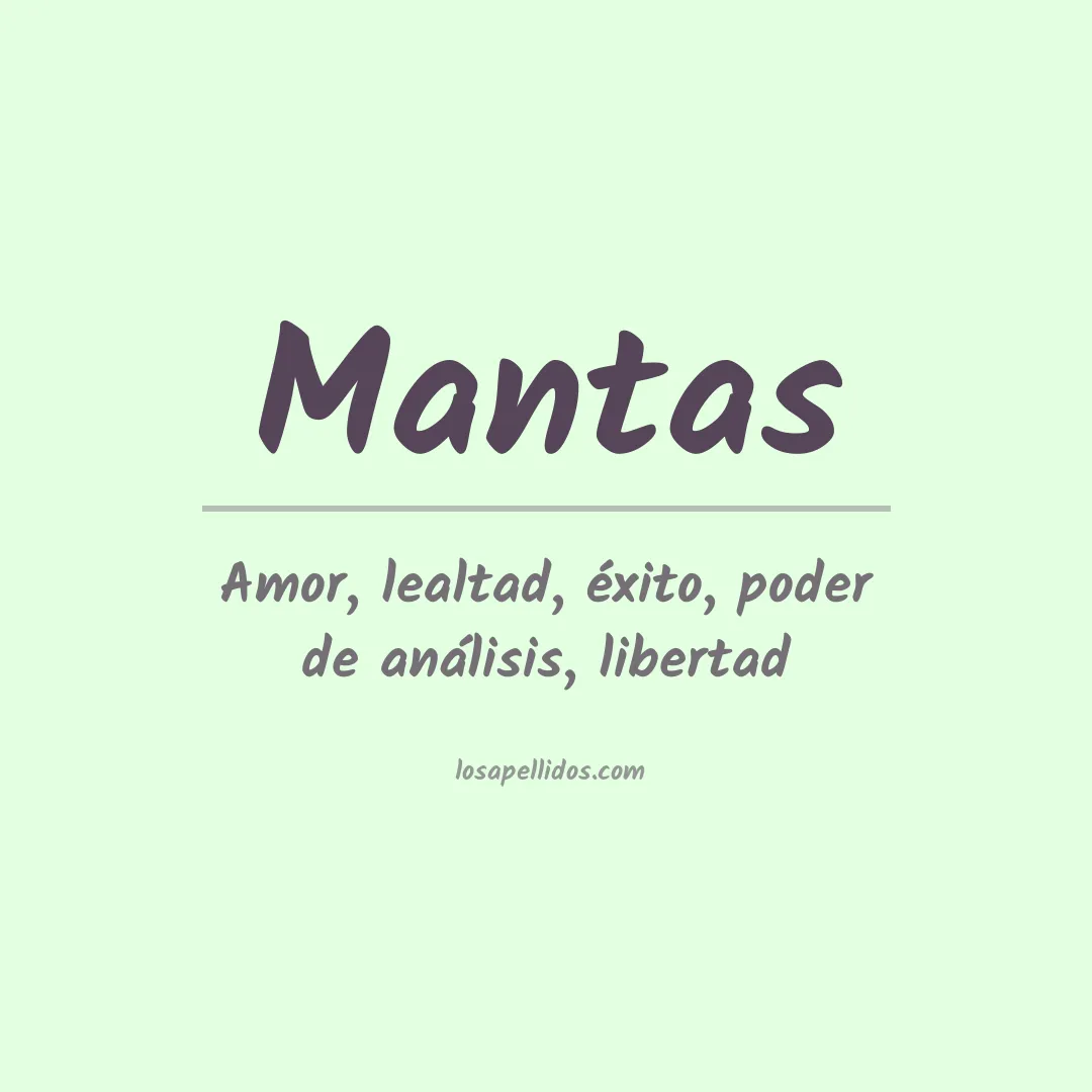 Apellido Mantas
