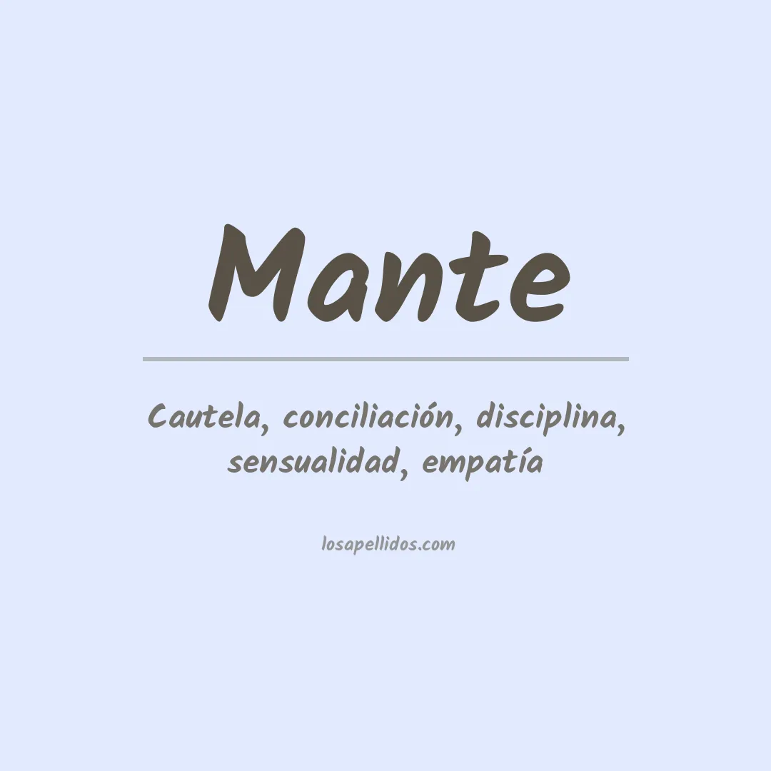 Apellido Mante