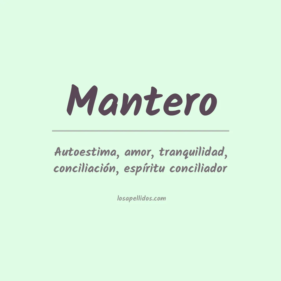 Apellido Mantero