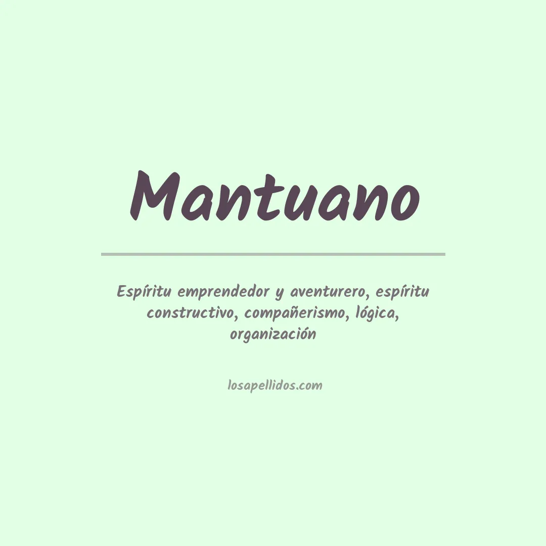 Apellido Mantuano