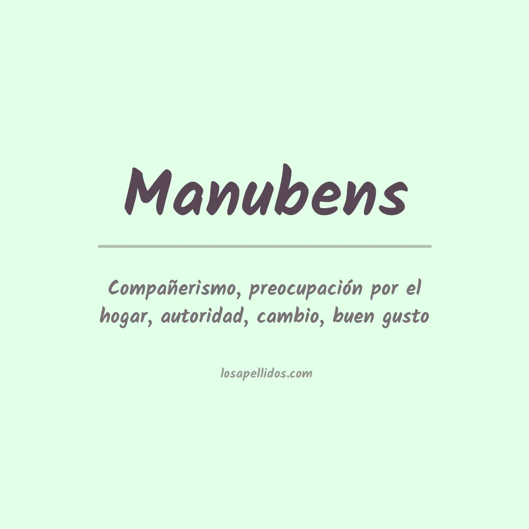Apellido Manubens