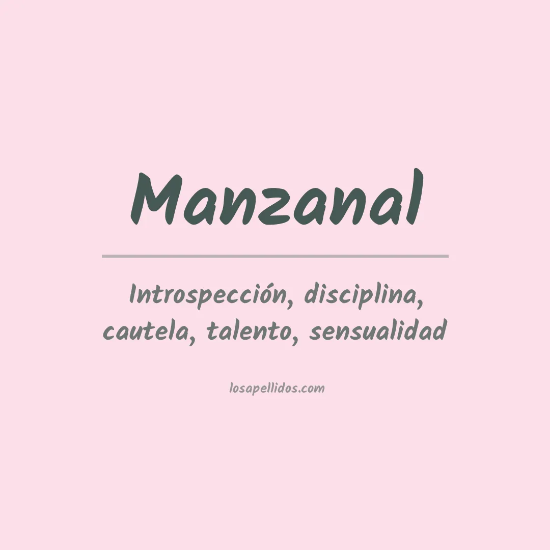 Apellido Manzanal