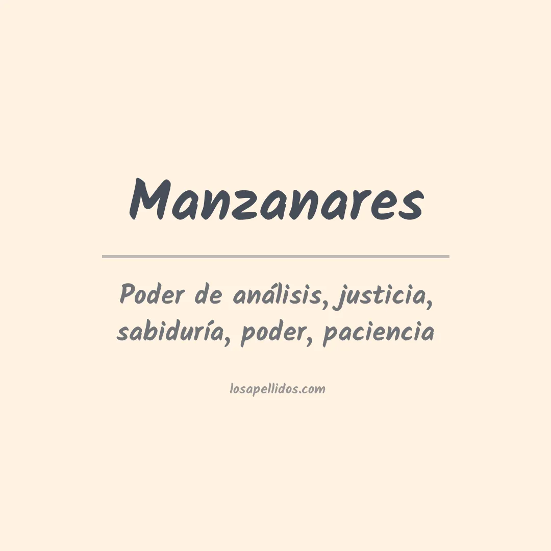 Apellido Manzanares