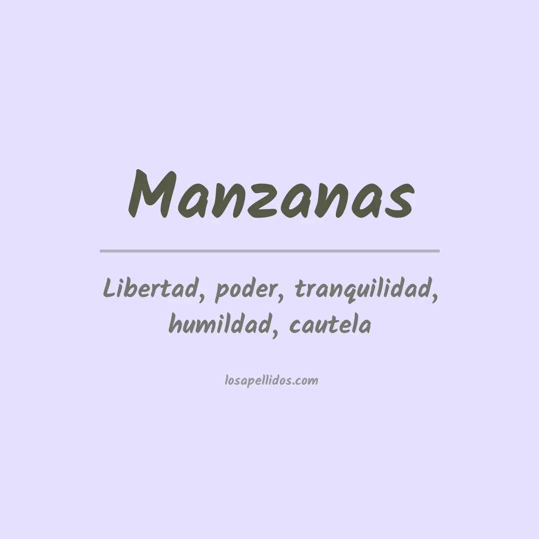 Apellido Manzanas