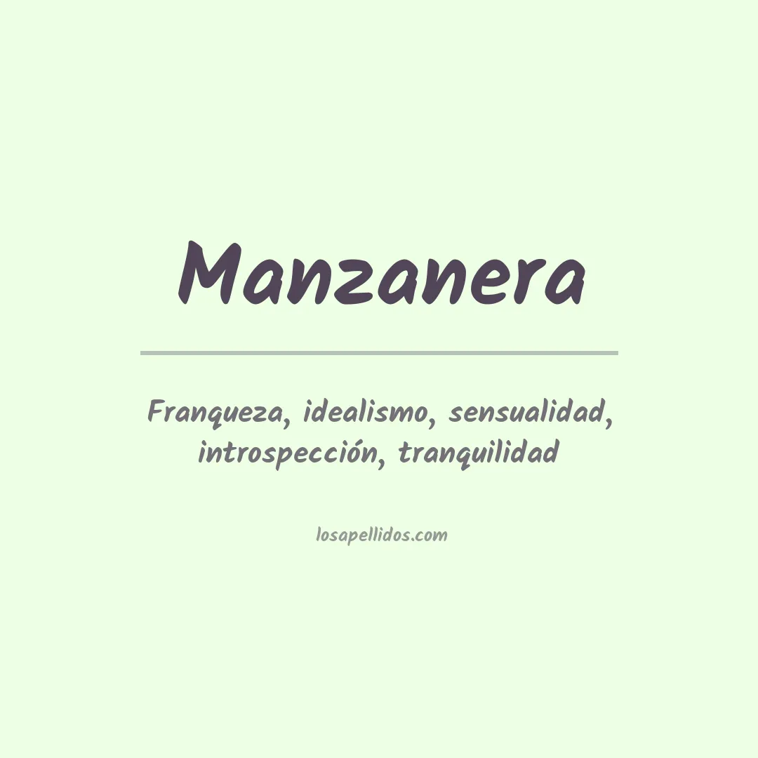 Apellido Manzanera